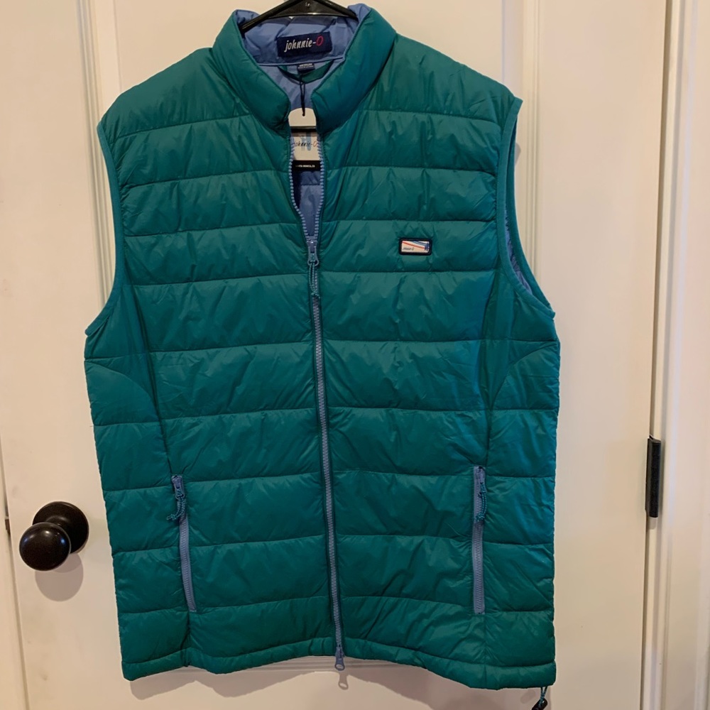 johnnie-O Teal Puffer Vest